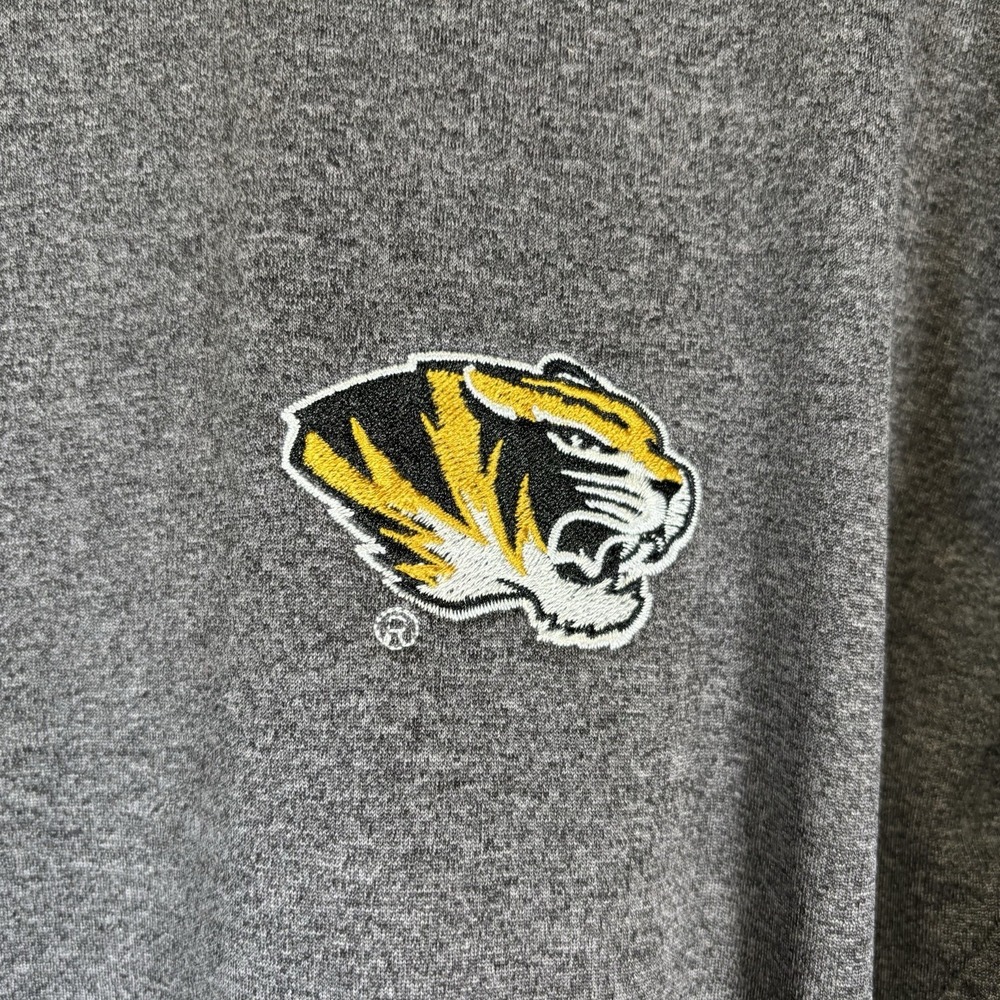 KNIGHTS APPAREL MEN'S MISSOURI TIGERS GRAY QUARTER ZIP‎ JACKET-SIZE LARGE 42/44 - Picture 3 of 10